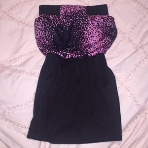 Banana Monkey strapless dress